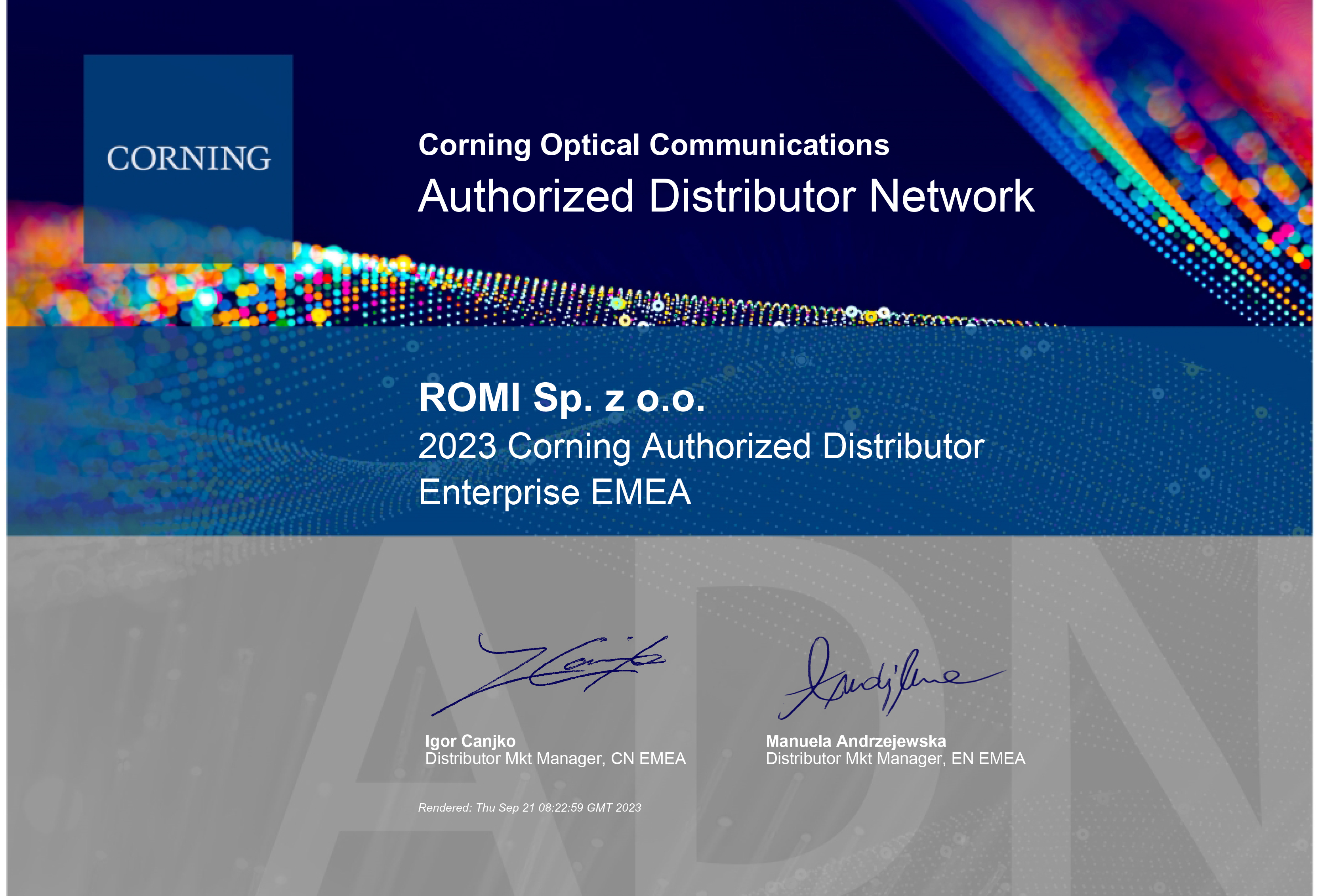 Autoryzowany dystrybutor Corning